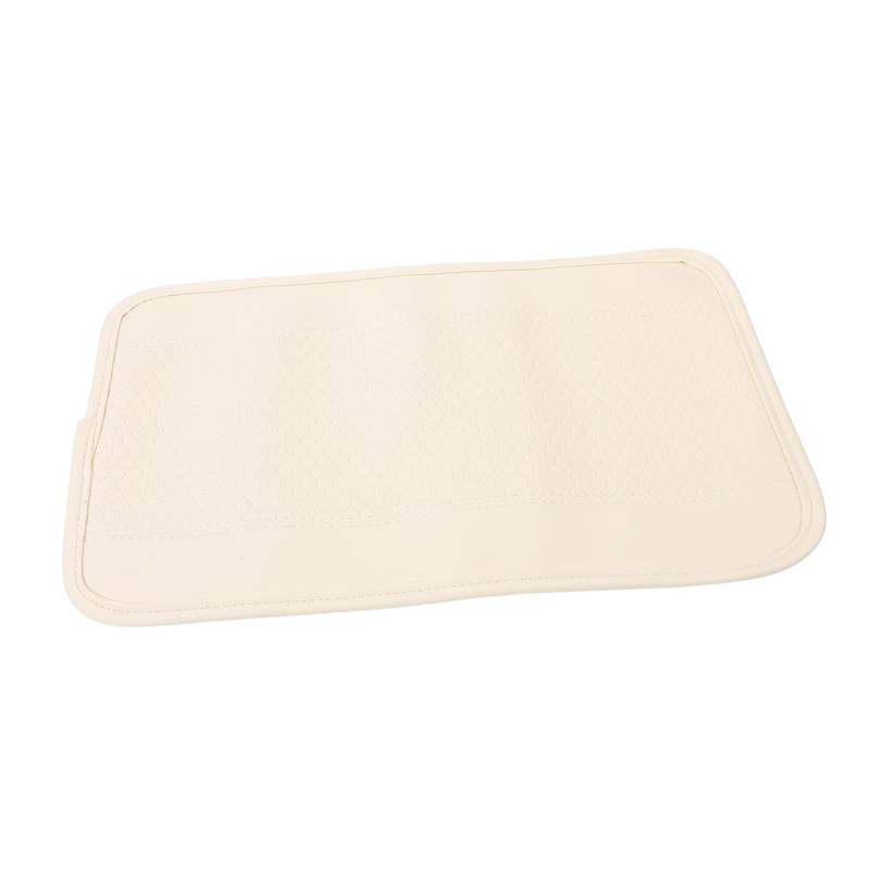 ABOOFAN Koffermatte Armlehne Gepolsterte Abdeckungen Auto Automobil Universal Pads Konsole Schlüssel Automotive Protector Arm Rest Beige Pu von ABOOFAN