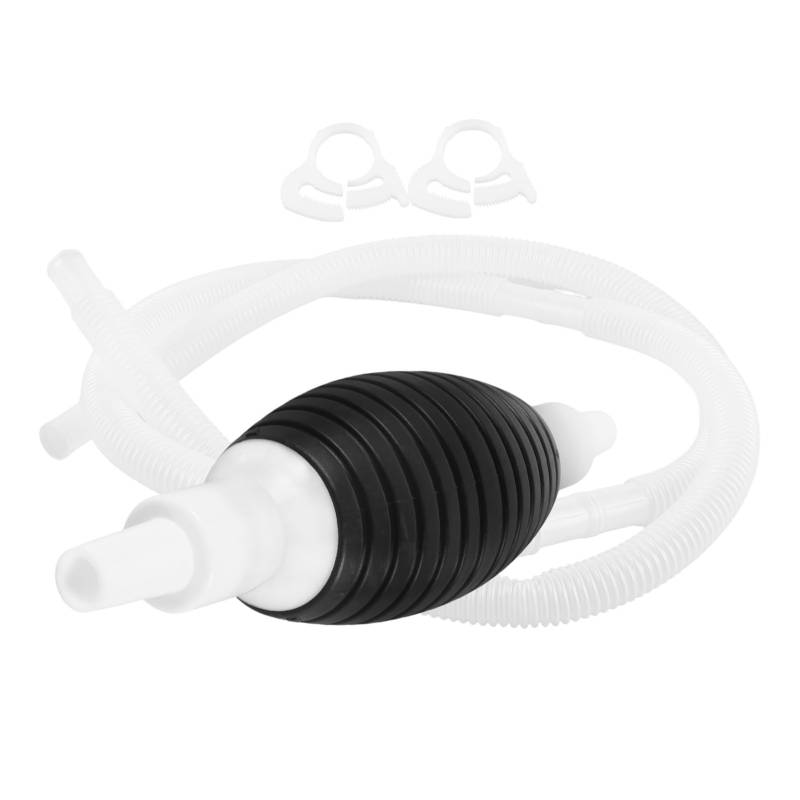 ABOOFAN Kunststoff Gasflüssigkeits Transferpumpe Praktische Tragbare Flüssigkeits Handpumpe Für Manuell Betriebene Kfz Handpumpen Schlauch Hand Inline Extraktor Eva Pvc Schwarz von ABOOFAN