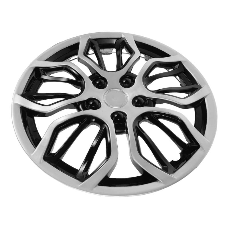 ABOOFAN Radkappen Radkappe Radkappe Nabenkappen Radmittenkappen Radnabenabdeckung Felgenabdeckung Radabdeckungen Anhängernabenabdeckung Aluminiumlegierung Silver von ABOOFAN