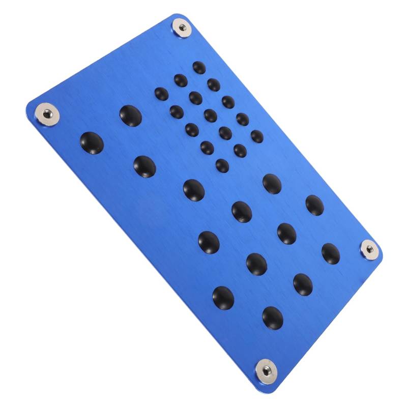 ABOOFAN Seitenschritte Auto Pedal Pedale Auto-fußmatten-fersenpolster Polsterung Von Autoteppichen Auto-teppichmatte, Fersenpolster Kfz-fußmatten Blue Aluminiumlegierung von ABOOFAN