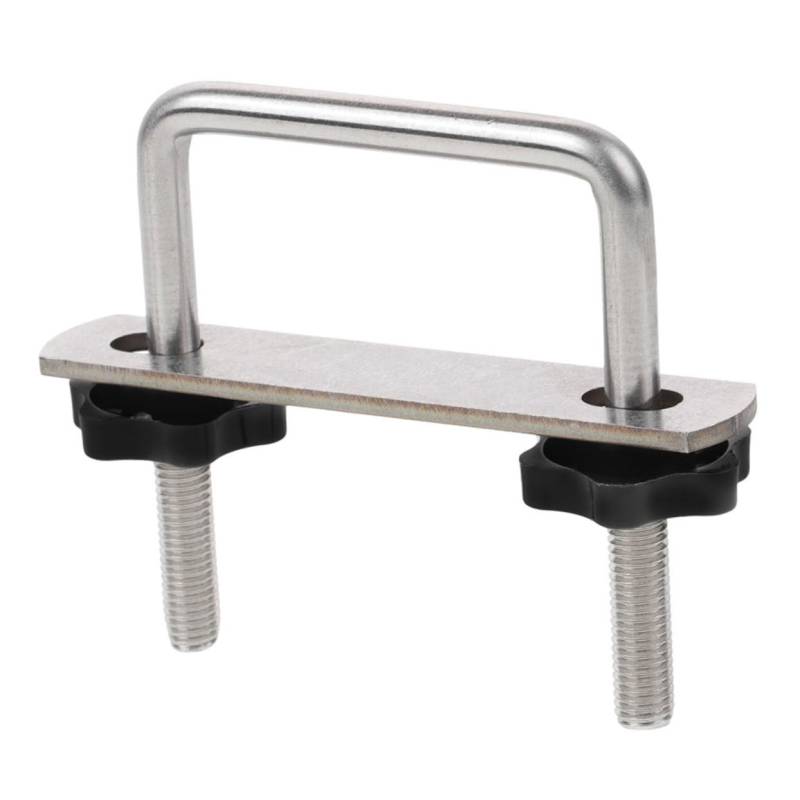 ABOOFAN U-förmige Klemme Van Automobil Anschlüsse Gepäck Clips Frachtträger Auf Dem Dach Flacher Dachträger Stiefel Montiert Unterstützung Montage Universal- Metall Silver von ABOOFAN