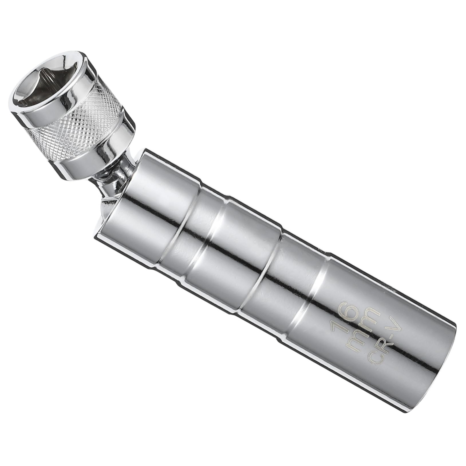 ABOOFAN Zündkerzensteckdose für Zündkerze dünnwandig Buchse Werkzeug zum Entfernen von Metallzündkerzen Werkzeug zum Entfernen der Glühkerze Gewinde Zündkerzenstecker magnetisch Silber von ABOOFAN