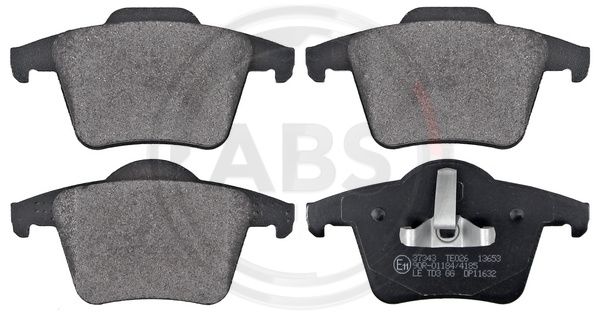 Bremsbelagsatz, Scheibenbremse Hinterachse ABS 37343 von ABS