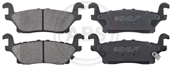 Bremsbelagsatz, Scheibenbremse Hinterachse ABS 37640 von ABS