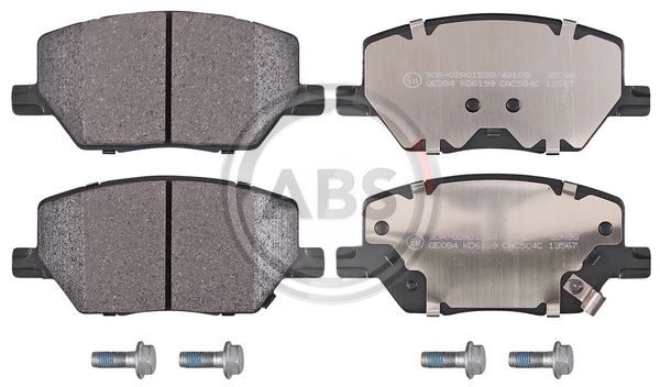 Bremsbelagsatz, Scheibenbremse Vorderachse ABS 35098 von ABS