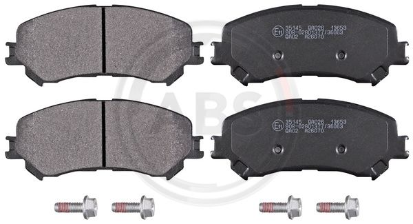 Bremsbelagsatz, Scheibenbremse Vorderachse ABS 35145 von ABS