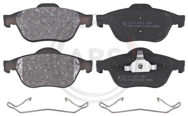 Bremsbelagsatz, Scheibenbremse Vorderachse ABS 37218 von ABS