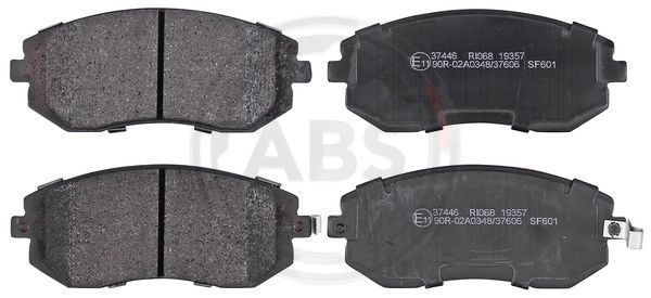Bremsbelagsatz, Scheibenbremse Vorderachse ABS 37446 von ABS