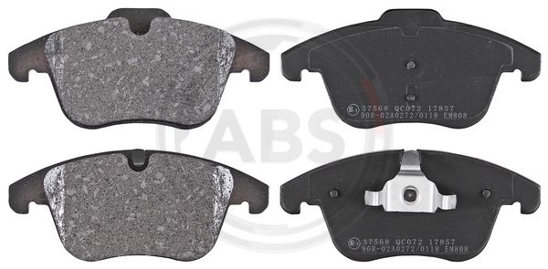 Bremsbelagsatz, Scheibenbremse Vorderachse ABS 37568 von ABS