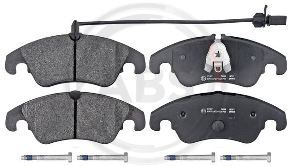 Bremsbelagsatz, Scheibenbremse Vorderachse ABS 37587 von ABS