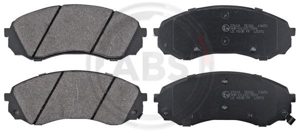 Bremsbelagsatz, Scheibenbremse Vorderachse ABS 37618 von ABS