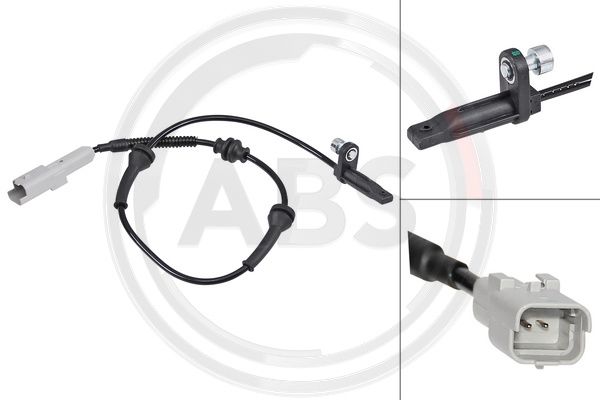 Sensor, Raddrehzahl Hinterachse ABS 30219 von ABS