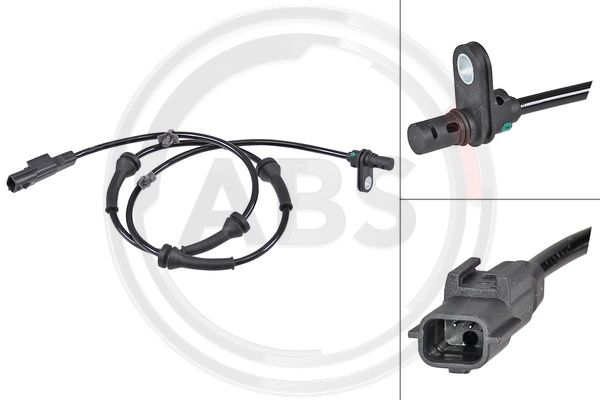 Sensor, Raddrehzahl Hinterachse ABS 30224 von ABS