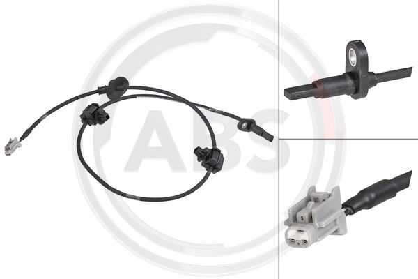 Sensor, Raddrehzahl Vorderachse ABS 30178 von ABS