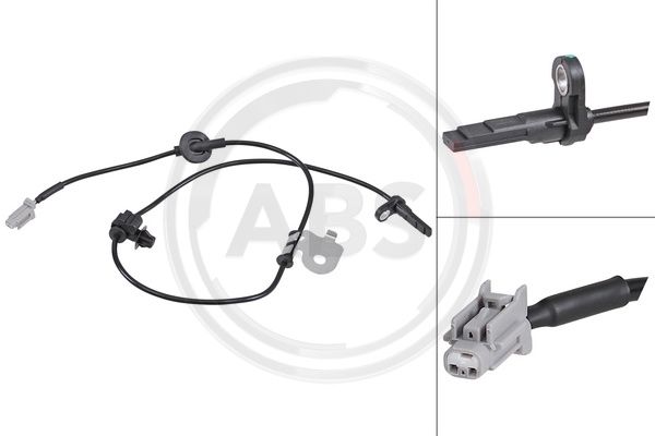 Sensor, Raddrehzahl Vorderachse rechts ABS 31989 Sensor, Raddrehzahl Vorderachse rechts ABS 31989 von ABS