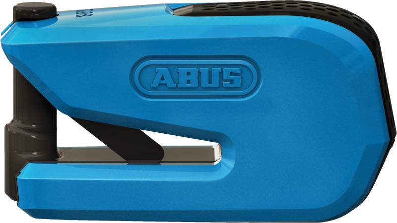 ABUS Bremsscheibenschloss 8078 Detecto BU SRA SmartX 2.0 - smartes Motorradschloss - öffnen per Smartphone - 100 dB Alarm Sicherheitslevel 18 - Blau von ABUS