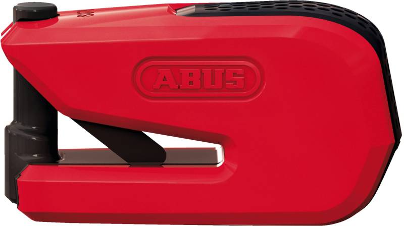 ABUS Bremsscheibenschloss 8078 Detecto RD SRA SmartX 2.0 - smartes Motorradschloss - öffnen per Smartphone - 100 dB Alarm Sicherheitslevel 18 - Rot von ABUS