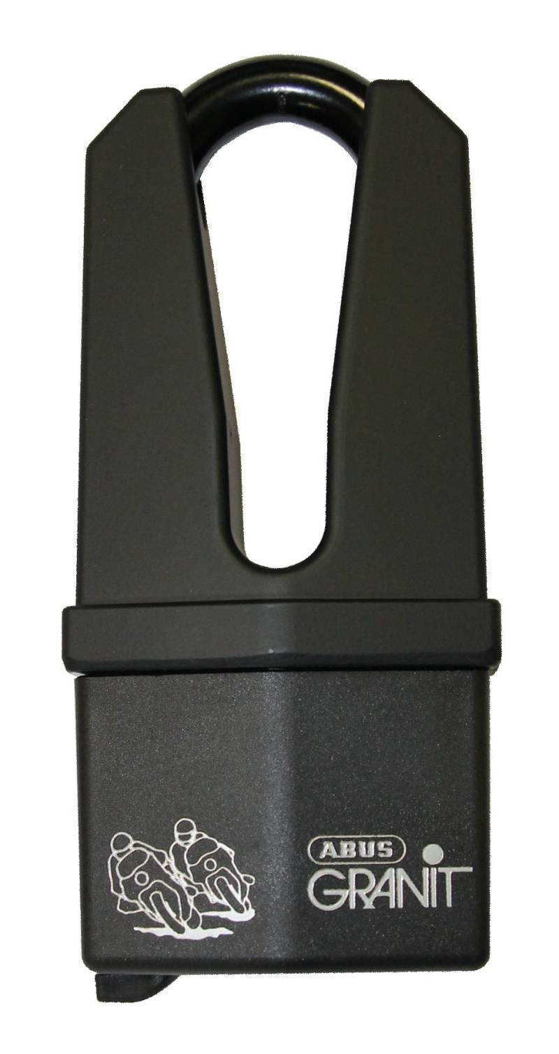 ABUS Granit Quick 37/60HB70 C/SB Motorradschloss, mit Diebstahlsicherung, SRA-zertifiziert schwarz Schwarz/Schwarz 6 cm von ABUS