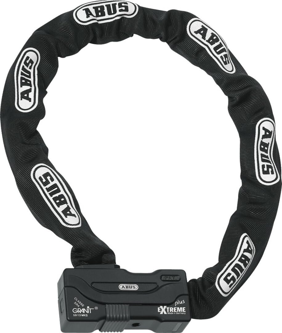 ABUS Schloss-Ketten-Kombi Granit Extreme Plus 59 - Motorradschloss aus 12 mm starker Sechskantkette - ABUS-Sicherheitslevel 20 - 170 cm Kettenlänge ABUS Schloss-Ketten-Kombi Granit Extreme Plus 59 - Motorradschloss aus 12 mm starker Sechskantkette - ABUS-Sicherheitslevel 20 - 170 cm Kettenlänge von ABUS