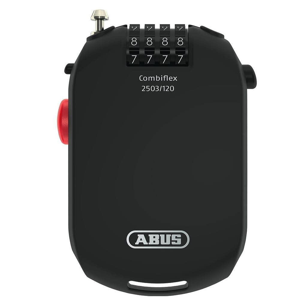 ABUS Spezialschloss Combiflex 2503/120 - Geeignet als Gepäcksicherung, Skischloss, Helmsicherung - 120 cm Stahlkabel - mit Zahlencode - Schwarz ABUS Spezialschloss Combiflex 2503/120 - Geeignet als Gepäcksicherung, Skischloss, Helmsicherung - 120 cm Stahlkabel - mit Zahlencode - Schwarz von ABUS