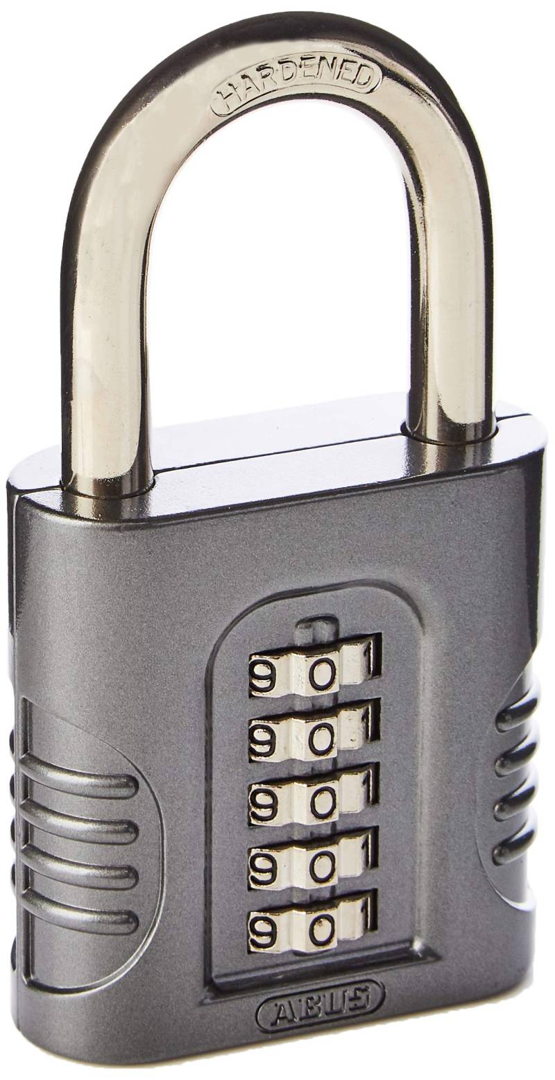 AP Motor Store ABUS 158/65 C Zahlenschloss, robust, 5-stellige Kombination, Druckgusskörper, kardiert, 65 mm von AP Motor Store