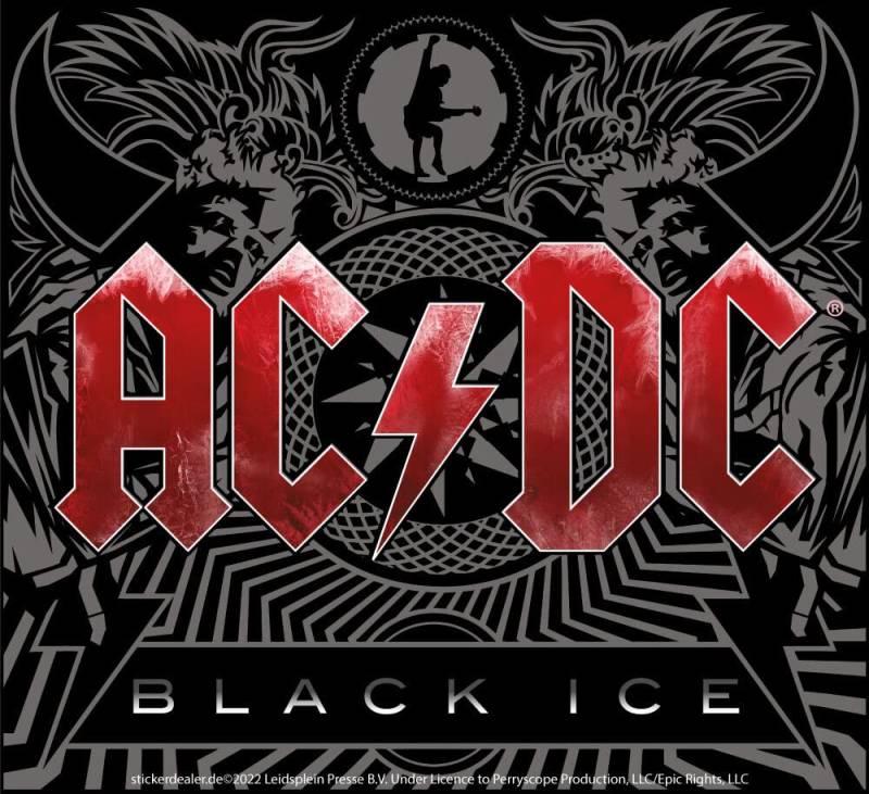 AC/DC Aufkleber Black Ice Cover Sticker Bands Rock Metal Heavy ca. 11x10 cm von AC/DC
