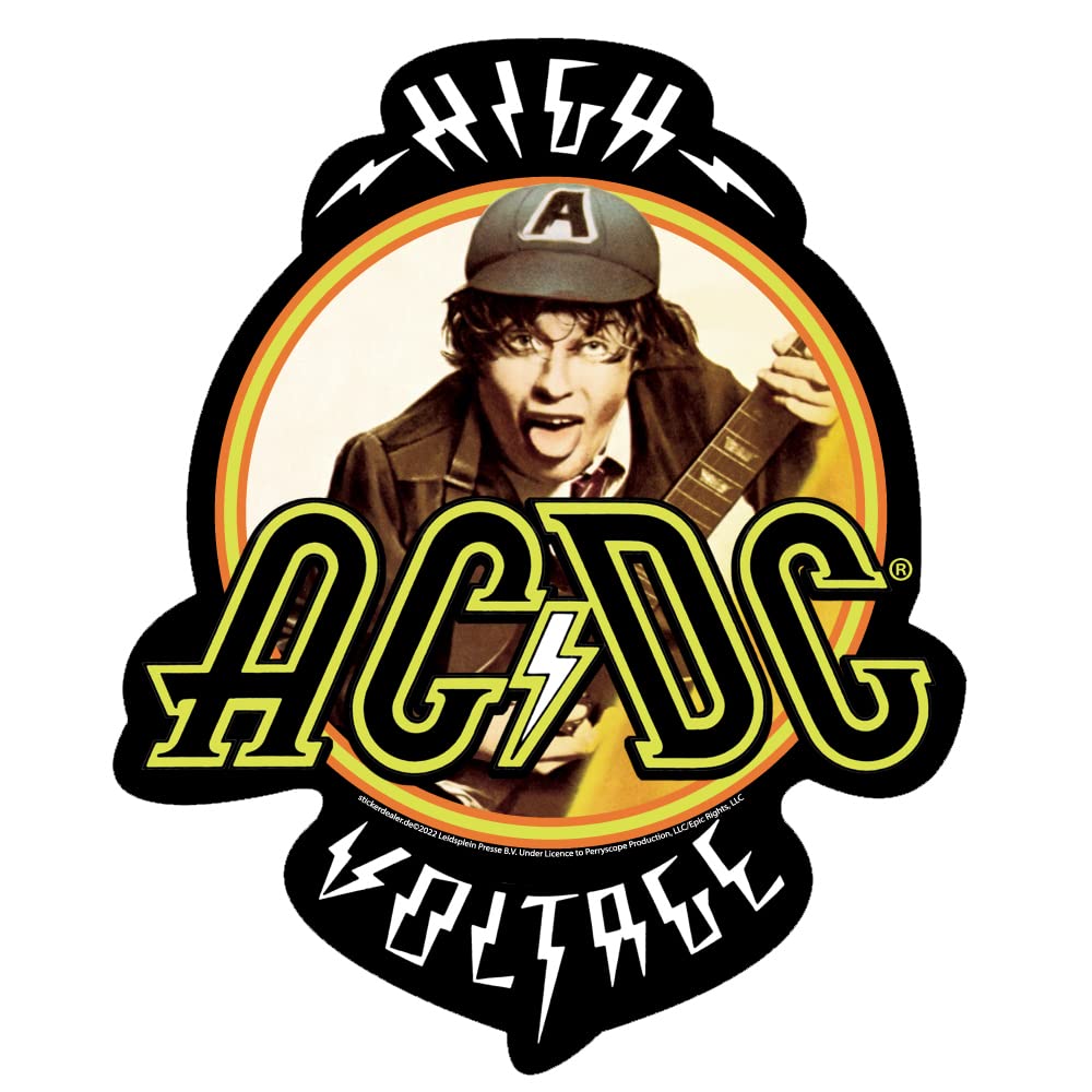 AC/DC Aufkleber High Voltage Sticker Hardrock Metal Heavy Angus ca. 12x10 cm von AC/DC