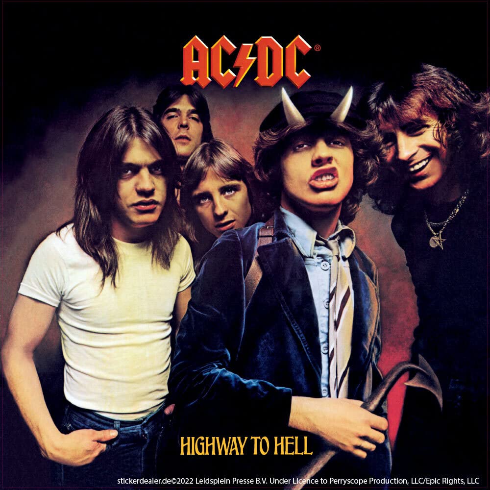 AC/DC Aufkleber Highway to Hell Sticker Angus Rock Metal Heavy ca. 10x10 cm AC/DC Aufkleber Highway to Hell Sticker Angus Rock Metal Heavy ca. 10x10 cm von AC/DC