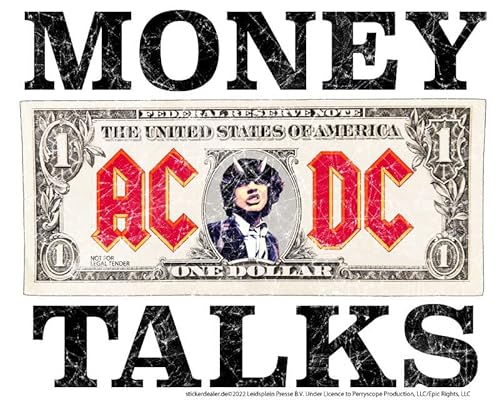 AC/DC Aufkleber Money Talks Sticker Bands Rock Metal Heavy ca. 12x10 cm von AC/DC