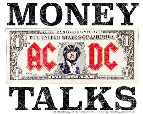 AC/DC Aufkleber Money Talks Sticker Bands Rock Metal Heavy ca. 12x10 cm von AC/DC