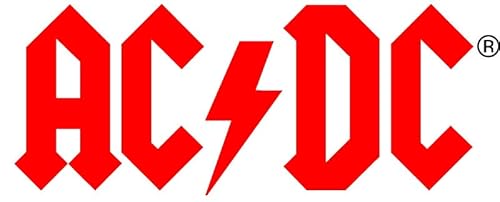 AC/DC Logo Aufkleber Sticker Angus Rock Metal Heavy ca. 16x7 cm rot von AC/DC