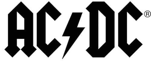 AC/DC Logo Aufkleber Sticker Angus Rock Metal Heavy ca. 16x7 cm schwarz von AC/DC