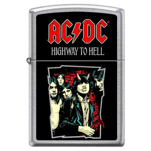 Zippo AC/DC chrom-gebürstet Color-Image Zippo AC/DC chrom-gebürstet Color-Image von AC/DC