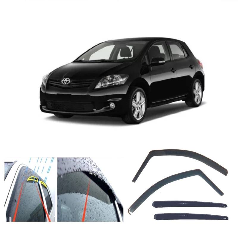 AC WOW 4 x Regenwindabweiser für Toyota Auris (E150) 5-Türer 2006 2007 2008 2009 2010 2011 2012 von AC WOW