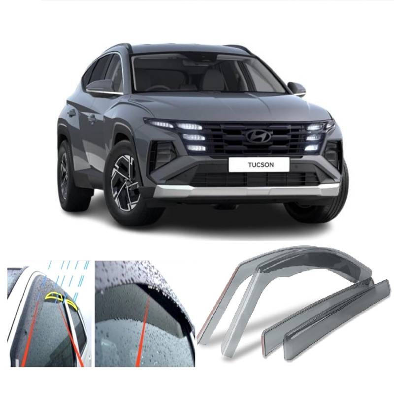 AC WOW 4x Windabweiser für Hyundai Tucson (NX) 2021 2022 2023 2024 2025 2026 von AC WOW