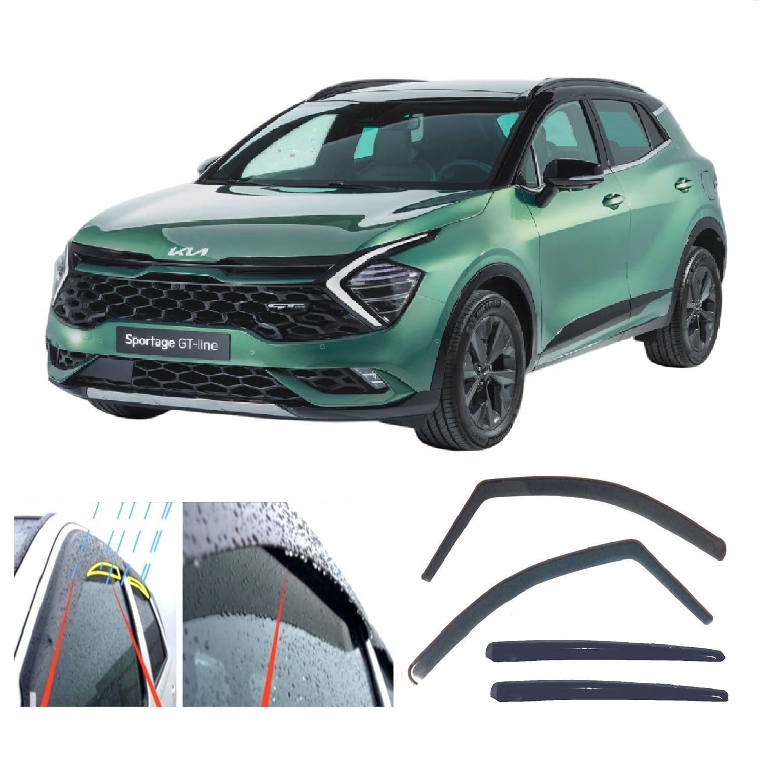 AC WOW 4 x Regenwindabweiser für Kia Sportage 2021 2022 2023 2024 2025 AC WOW 4 x Regenwindabweiser für Kia Sportage 2021 2022 2023 2024 2025 von AC WOW