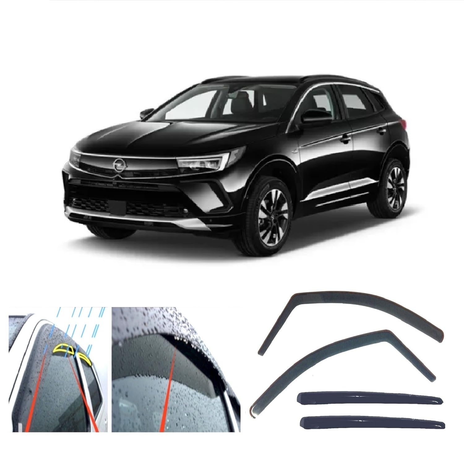 AC WOW 4x Regenschutz Windabweiser für Opel Grandland X 2017 2018 2019 2020 2021 2022 2023 2024 AC WOW 4x Regenschutz Windabweiser für Opel Grandland X 2017 2018 2019 2020 2021 2022 2023 2024 von AC WOW