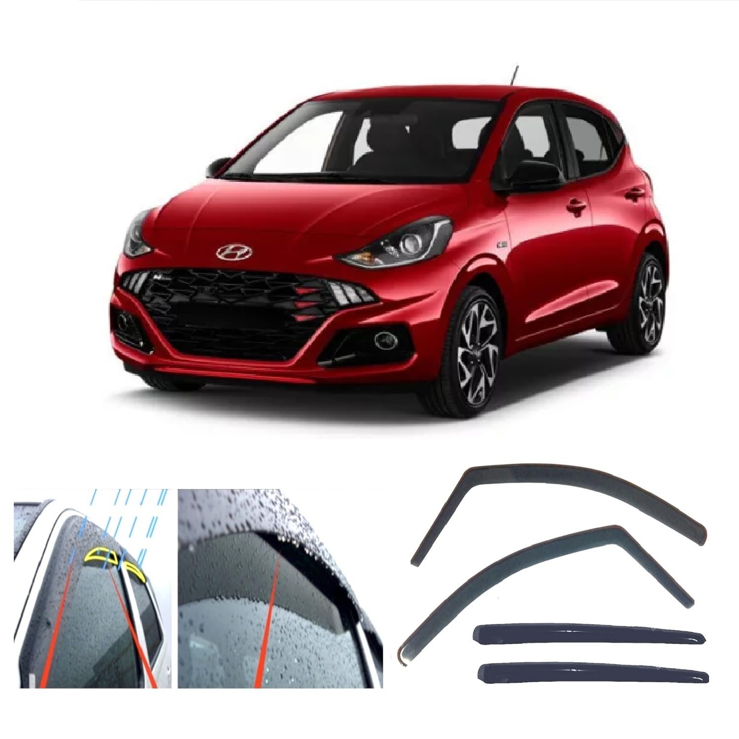 AC WOW Windabweiser für Hyundai i10 5-Türer Schrägheck 2019 2020 2021 2022 2023 2024 2025 AC WOW Windabweiser für Hyundai i10 5-Türer Schrägheck 2019 2020 2021 2022 2023 2024 2025 von AC WOW