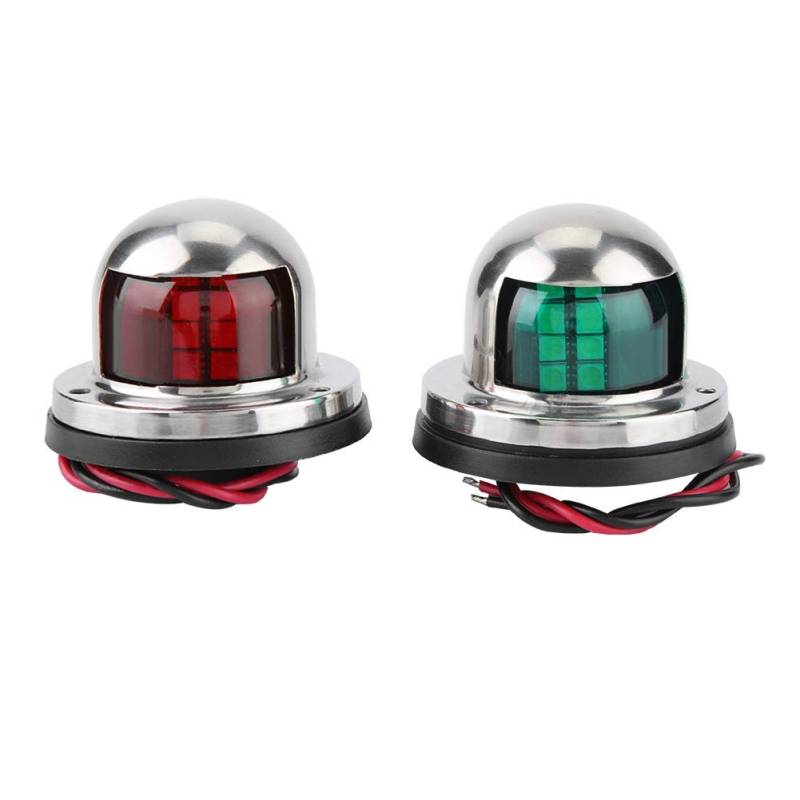 ACAGALA 1 Paar Red & Green LED Navigation Light Signal Lampe Seitenlicht für Marine Boat Yacht Accessoire von ACAGALA