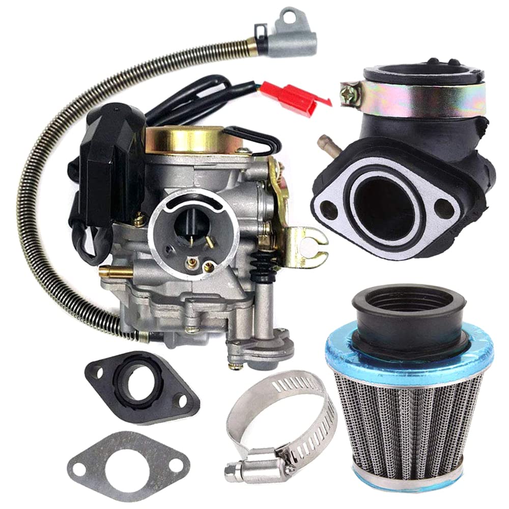 ACAGALA Vergaser Fit für GY6 50CC 49CC 4-Takt Roller Taotao Motor 18mm Vergaser Ansaugkrümmer Luftfilter ACAGALA Vergaser Fit für GY6 50CC 49CC 4-Takt Roller Taotao Motor 18mm Vergaser Ansaugkrümmer Luftfilter von ACAGALA