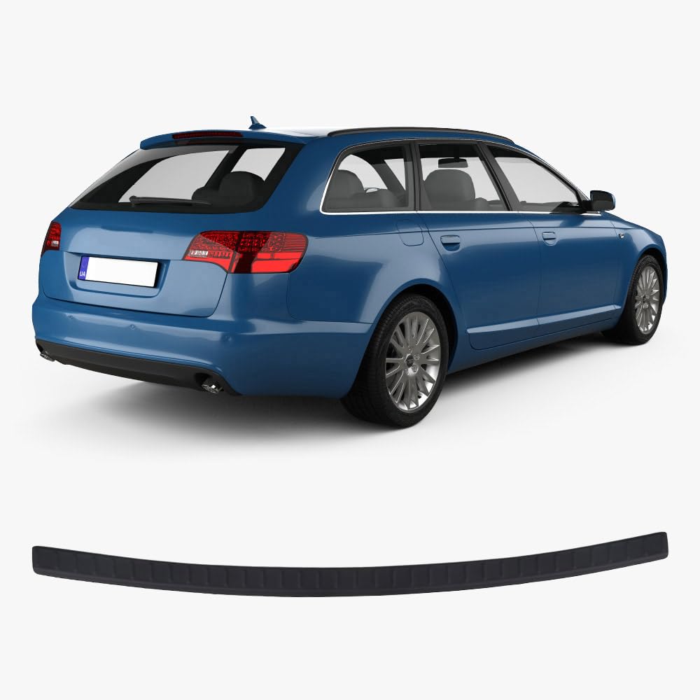 Audi A6 Avant C7 (2011-2019) Heckstoßstangenschutz, Kratzschutzleisten aus ABS Kunststoff in Metallic-Optik, Autozubehör, Heckschutz von ACCESSOIRES FRANCE AUTO