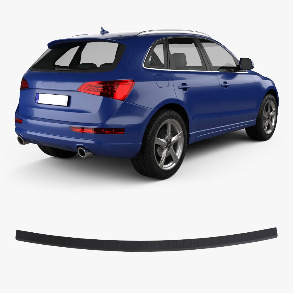 Heckstoßstangenschutz für Audi Q5 II SUV (2017-2024), Kratzschutzleiste, ABS Kunststoff Metalloptik, Autozubehör, Heckklappenschutz von ACCESSOIRES FRANCE AUTO
