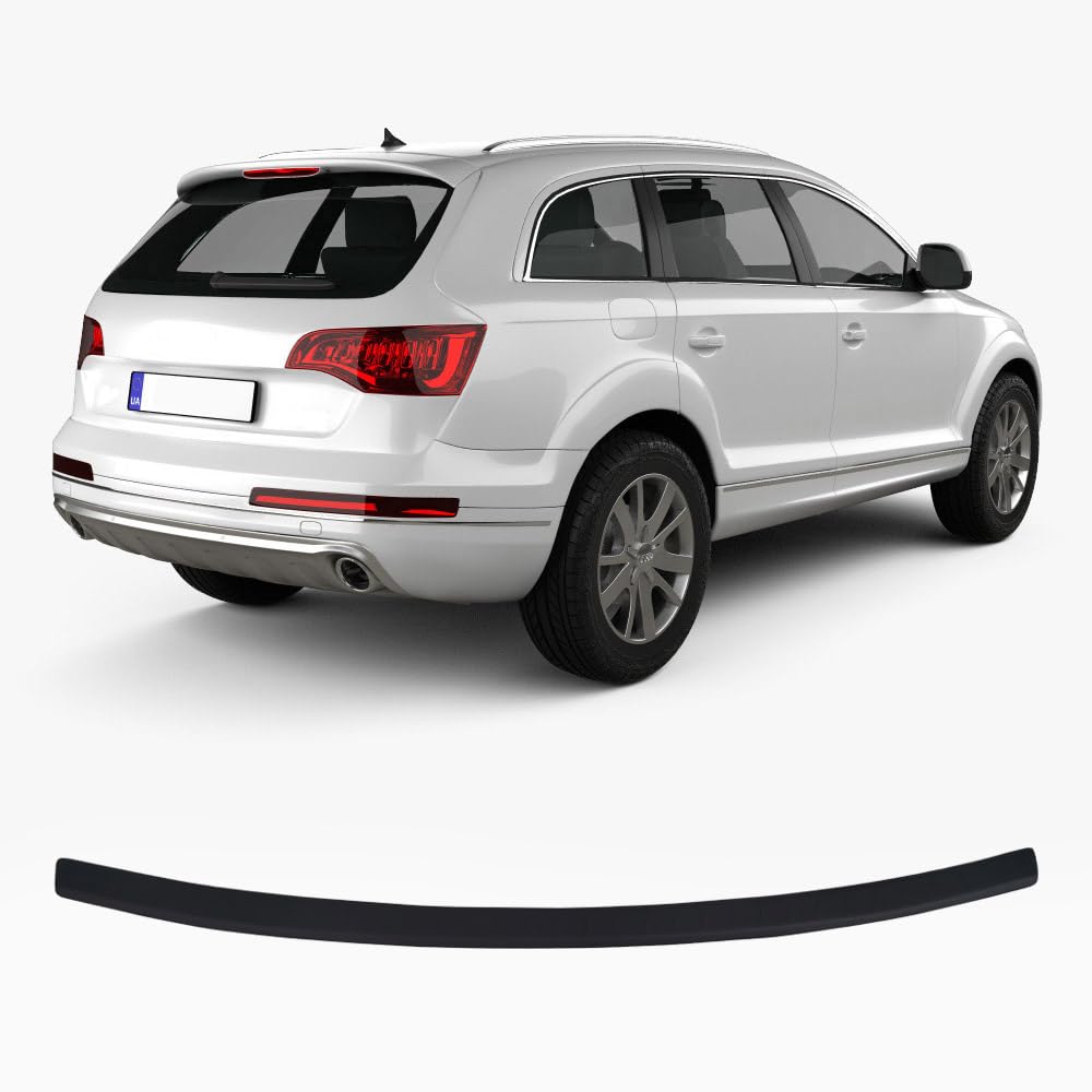 Heckstoßstangenschutz für Audi Q7 (2006-2015), Kratzschutzleisten aus ABS-Kunststoff in Metallic-Optik, Autozubehör, Kofferraum-Schutz hinten von ACCESSOIRES FRANCE AUTO