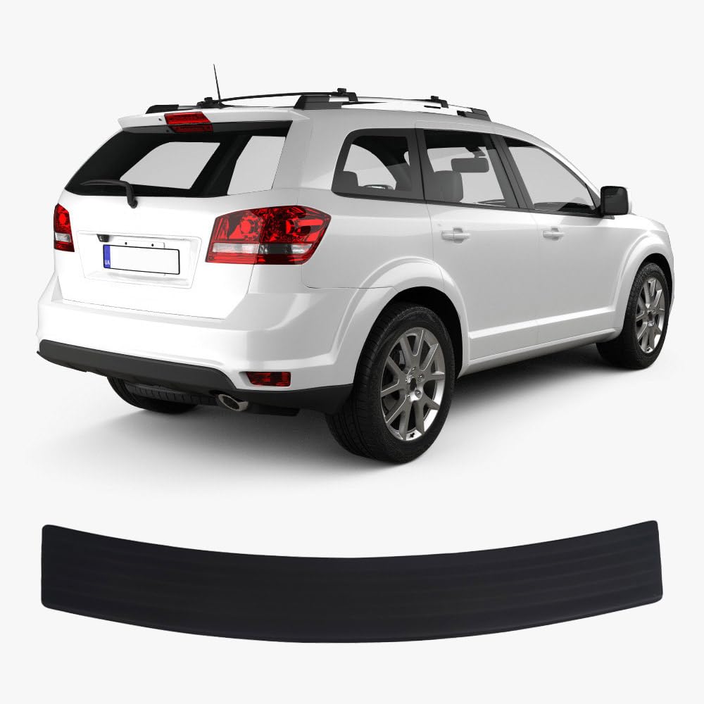 Heckstoßstangenschutz für Fiat Freemont (2011-2020), Kratzschutzleiste, ABS Kunststoff Metalloptik, Autozubehör, Heckklappenschutz von ACCESSOIRES FRANCE AUTO