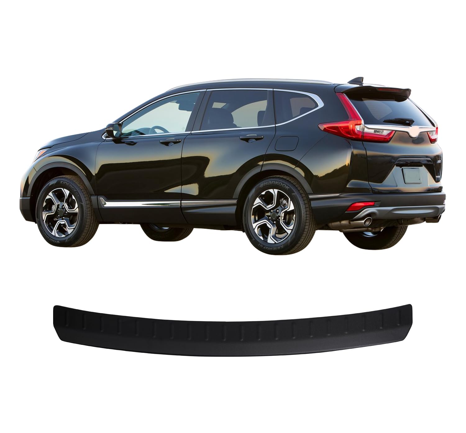 Heckstoßstangenschutz für Honda CR-V (2017-2022), Kratzschutzleiste, ABS Kunststoff Metalloptik, Autozubehör, Heckklappenschutz von ACCESSOIRES FRANCE AUTO