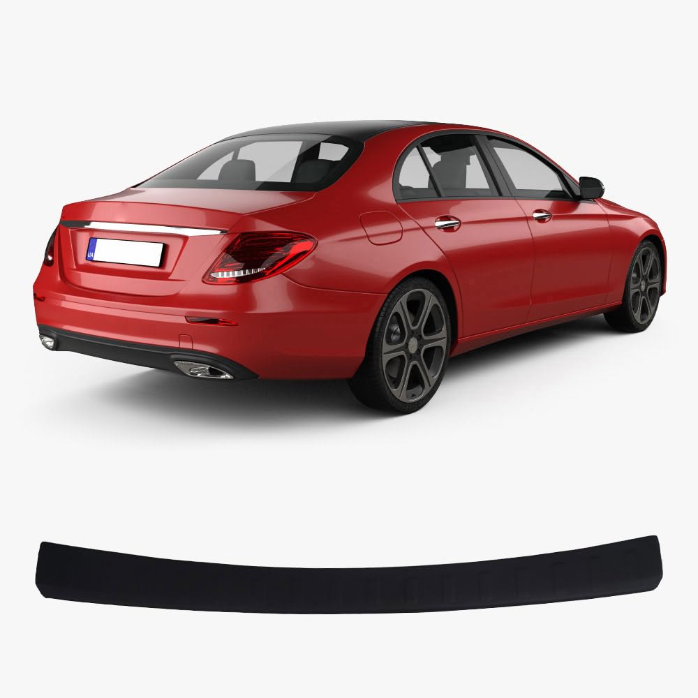 Heckstoßstangenschutz für MB E-Klasse W213 (2016 und Plus), Kratzschutzleisten aus ABS Kunststoff in Metallic-Optik, Autozubehör, Heckschutz von ACCESSOIRES FRANCE AUTO