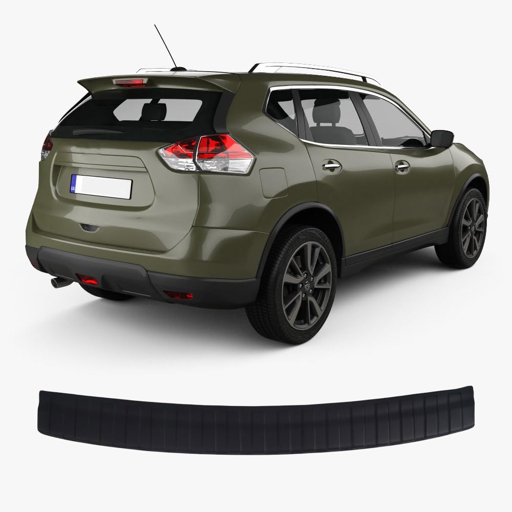 Heckstoßstangenschutz für Nissan X-Trail 3 AB (2014-2021), Kratzschutzleiste, ABS Kunststoff Metalloptik, Autozubehör, Heckschutz von ACCESSOIRES FRANCE AUTO