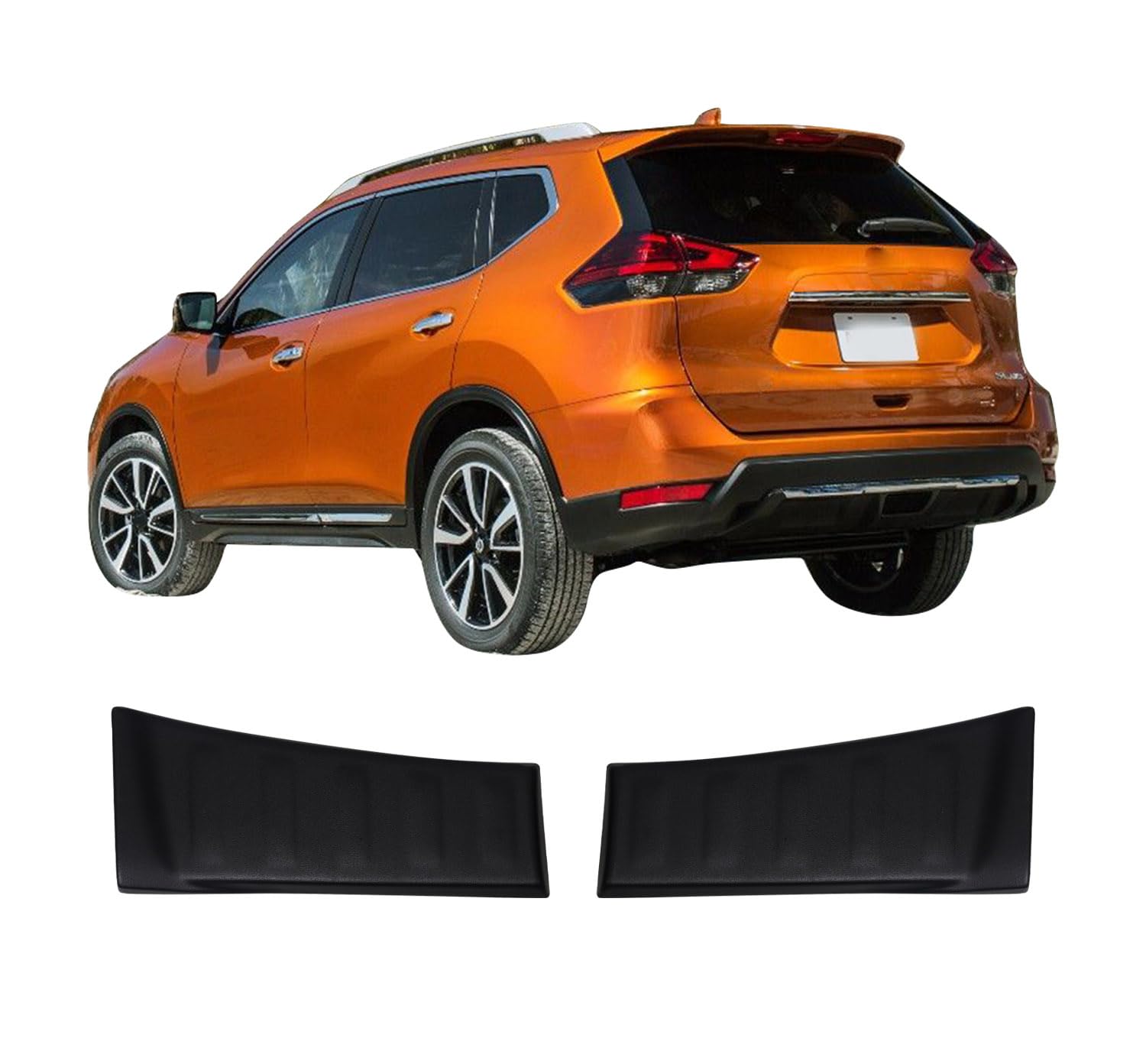 Heckstoßstangenschutz für Nissan X-Trail INNEN (2014-2021), Kratzschutzleiste, ABS-Kunststoff-Schwelle in Metallic-Optik, Autozubehör, Heckschutz. von ACCESSOIRES FRANCE AUTO