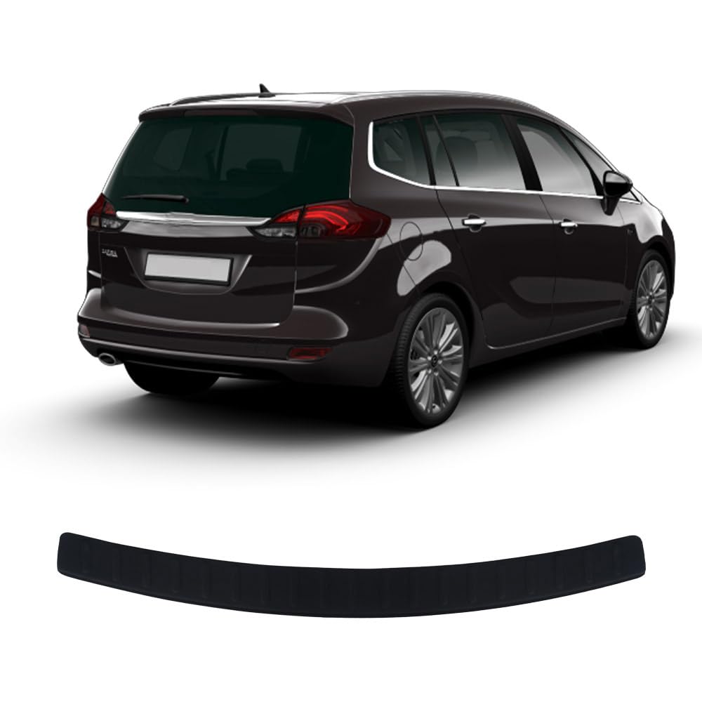 Heckstoßstangenschutz für Opel Zafira C Tourer (2011-2017) Kratzschutz Zierleiste ABS Kunststoff Metalloptik Zubehör Auto Heckschutz von ACCESSOIRES FRANCE AUTO
