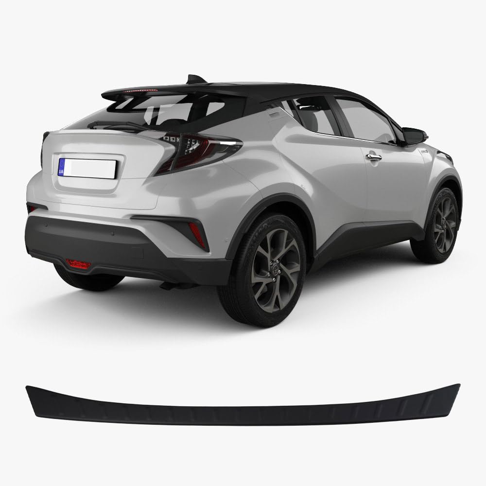Heckstoßstangenschutz für Toyota C-HR SUV 2016 ET Plus Kratzschutz Zierleiste ABS Kunststoff Metallic Look Auto Zubehör Heckklappe Heckstoßstangenschutz für Toyota C-HR SUV 2016 ET Plus Kratzschutz Zierleiste ABS Kunststoff Metallic Look Auto Zubehör Heckklappe von ACCESSOIRES FRANCE AUTO